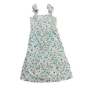 Draper James Women's Flutter Strap Smocked Midi Dress - Blue Paisley